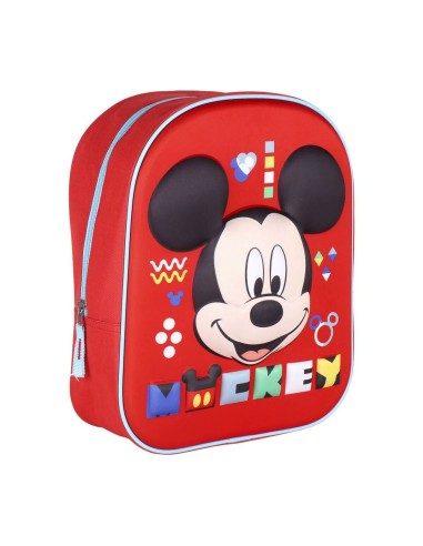 Cartable Mickey Mouse Rouge (25 x 31 x 10 cm)