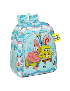Cartable Spongebob Stay positive Bleu Blanc (32 x 38 x 12 cm)