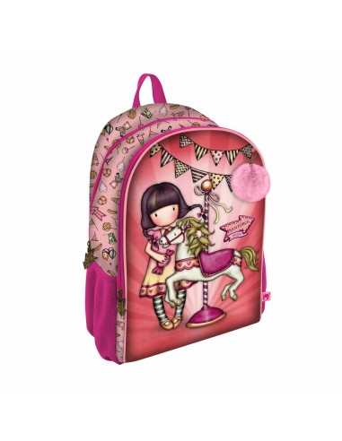 Cartable Gorjuss Carousel Saumon (31.5 x 44 x 22.5 cm)