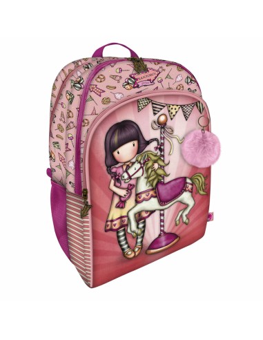 Cartable Gorjuss Carousel Saumon (34.5 x 43.5 x 22 cm)