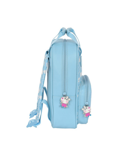 Sac à dos enfant Peppa Pig Baby Bleu clair (20 x 28 x 8 cm)
