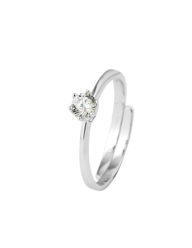 Bague Solitaire serti de 6 Griffes  