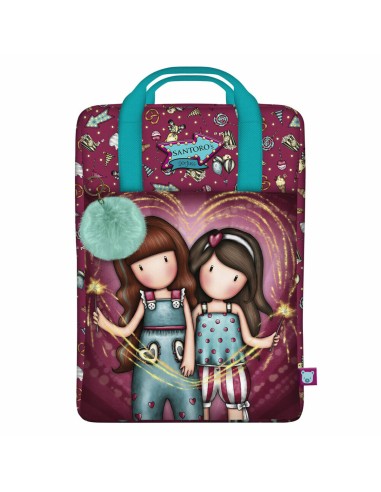 Cartable Gorjuss Fireworks Bordeaux (25 x 36 x 10 cm)