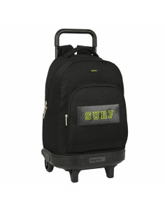 Cartable à roulettes Safta Surf Noir (33 x 45 x 22 cm)