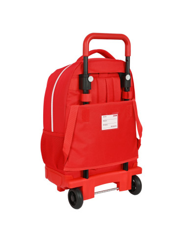 Cartable à roulettes Sevilla Fútbol Club Rouge (33 x 45 x 22 cm)