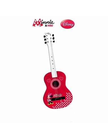 Guitare pour Enfant Minnie Mouse Rouge Bois