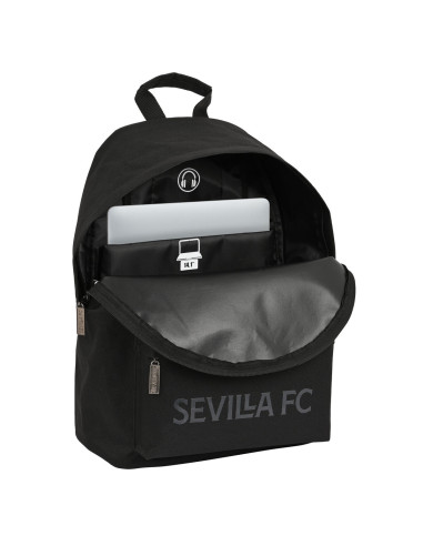 Sacoche pour Portable Sevilla Fútbol Club Teen Noir (31 x 41 x 16 cm)