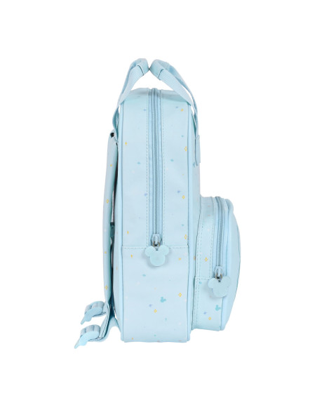 Cartable Mickey Mouse Clubhouse Bleu clair (20 x 28 x 8 cm)