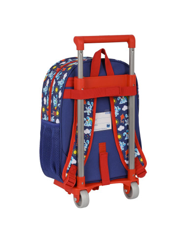 Cartable à roulettes Blue's Clues Blue marine (26 x 34 x 11 cm)