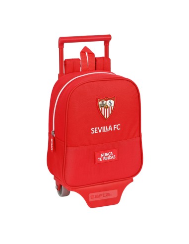 Cartable à roulettes Sevilla Fútbol Club Rouge (22 x 27 x 10 cm)