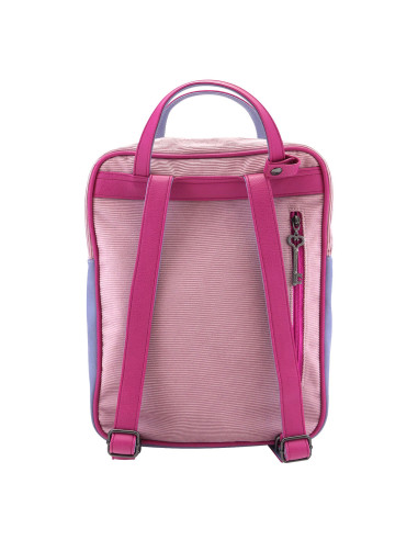 Sac à dos Gorjuss Cheshire cat Rose Violet (27 x 10 x 37 cm)
