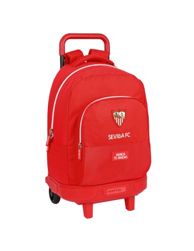 Cartable à roulettes Sevilla Fútbol Club Rouge (33 x 45 x 22 cm)