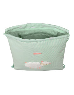 Sac à dos serré par des ficelles Safta Ovejita Vert (26 x 34 x 1 cm) 2