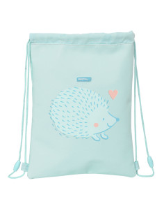Sac à dos serré par des ficelles Safta Erizo Turquoise (26 x 34 x 1 cm)