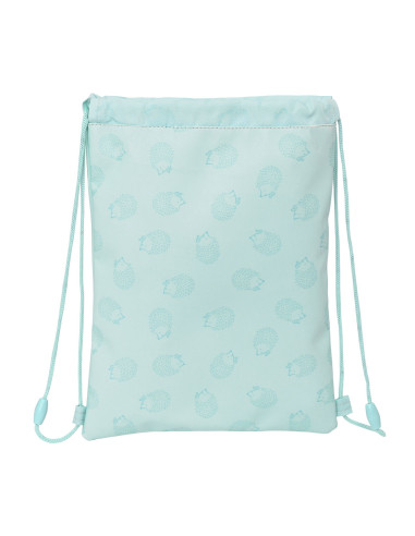 Sac à dos serré par des ficelles Safta Erizo Turquoise (26 x 34 x 1 cm)
