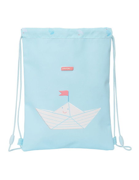 Sac à dos serré par des ficelles Safta Ship Bleu (26 x 34 x 1 cm)