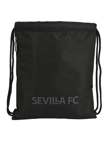 Sac à dos serré par des ficelles Sevilla Fútbol Club Teen 35 x 40 x 1 cm Noir