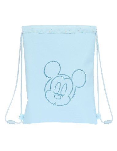 Sac à dos serré par des ficelles Mickey Mouse Clubhouse Bleu clair (26 x 34 x 1 cm)