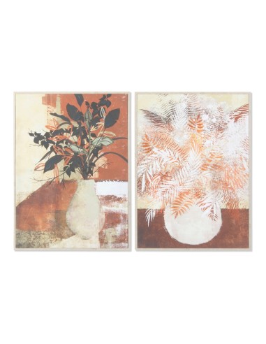 Cadre DKD Home Decor Toile (2 pcs) (52 x 2.7 x 72 cm)