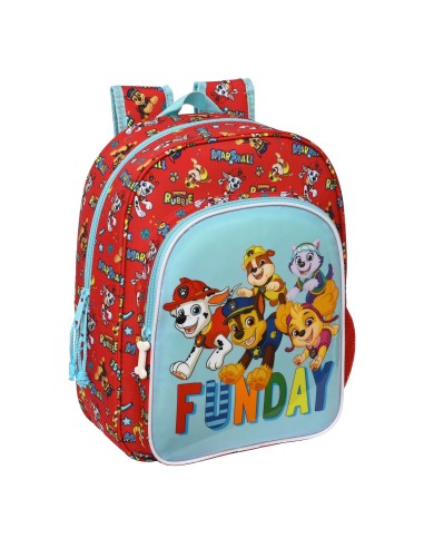 Sac à dos enfant The Paw Patrol Funday Rouge Bleu clair (26 x 34 x 11 cm)