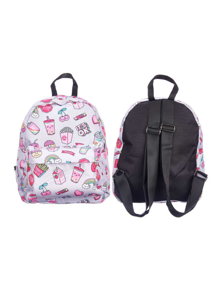 Cartable Arc-en-ciel Multicouleur 28 x 12 x 22 cm (12 Unités)