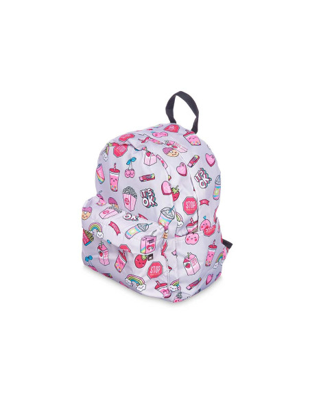 Cartable Arc-en-ciel Multicouleur 28 x 12 x 22 cm (12 Unités)