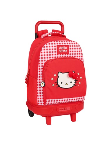 Cartable à roulettes Hello Kitty Spring Rouge (33 x 45 x 22 cm)