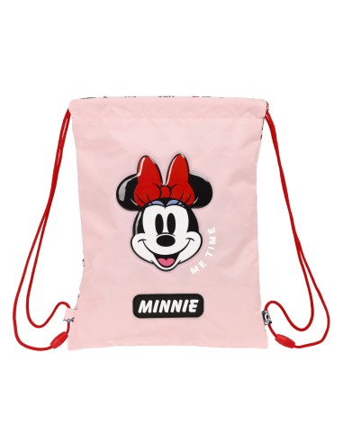 Sac à dos serré par des ficelles Minnie Mouse Me time Rose (26 x 34 x 1 cm)