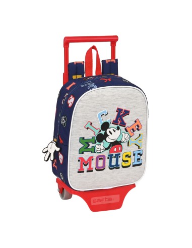 Cartable à roulettes Mickey Mouse Clubhouse Only one Blue marine (22 x 27 x 10 cm)