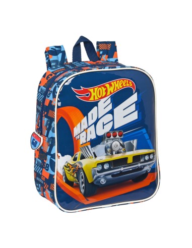 Sac à dos enfant Hot Wheels Speed club Orange Blue marine (22 x 27 x 10 cm)