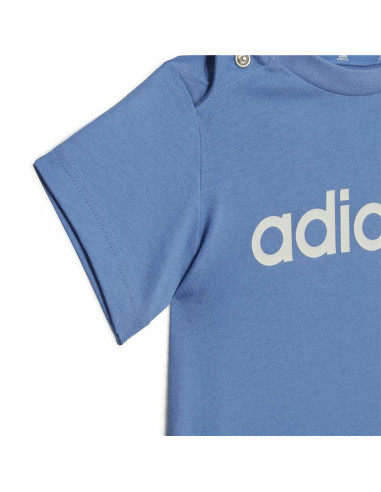 Ensemble de Sport pour Bébé Adidas 3 Stripes Bleu