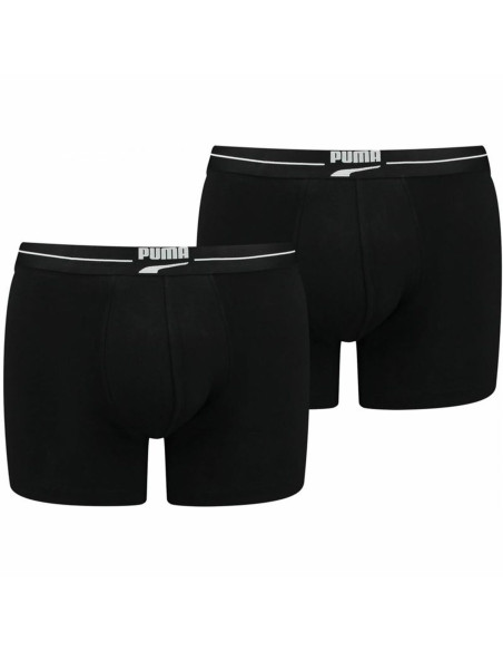Boxer pour homme Puma  Gentle Retro 2 Unités Noir