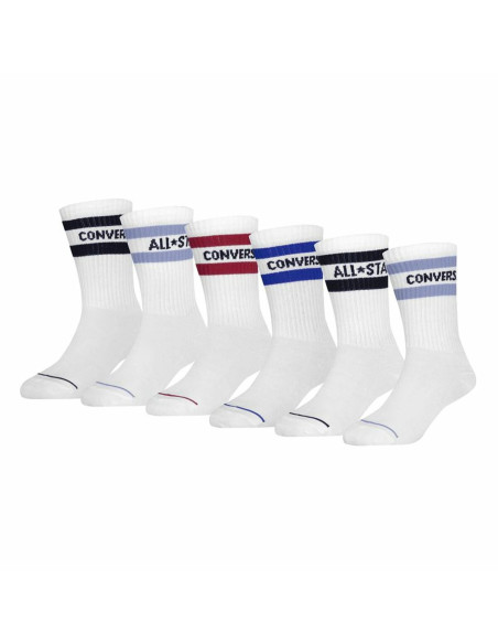 Chaussettes Converse Wordmark Crew Blanc (5-7 Ans)