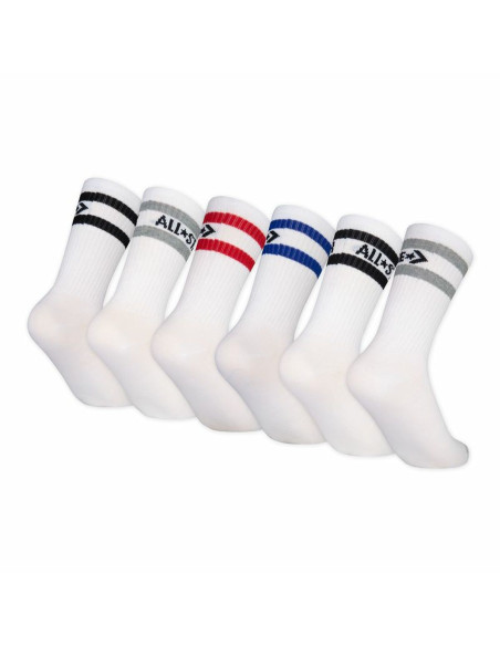 Chaussettes Converse Wordmark Crew Blanc (5-7 Ans)