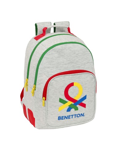 Cartable Benetton Pop Gris (32 x 42 x 15 cm)