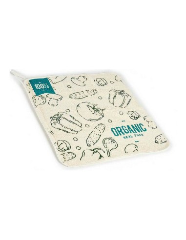 Tissu de cuisine Organic Blanc Vert