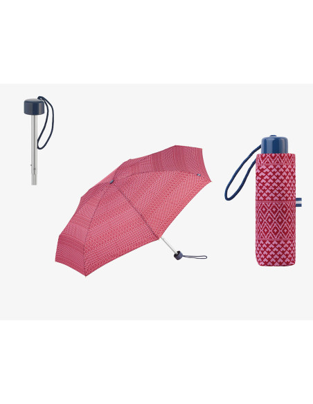 Parapluie pliable C-Collection Assortiment de couleurs 6 x 4 x 18 cm Ø 90 cm Ethnique