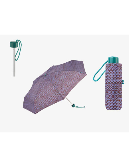 Parapluie pliable C-Collection Assortiment de couleurs 6 x 4 x 18 cm Ø 90 cm Ethnique