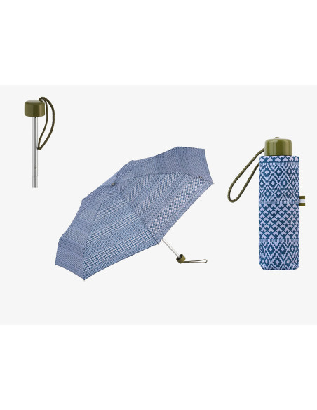 Parapluie pliable C-Collection Assortiment de couleurs 6 x 4 x 18 cm Ø 90 cm Ethnique