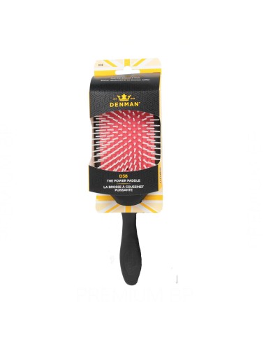 Brosse Denman D38 Power Paddle Noir (24,5 cm)