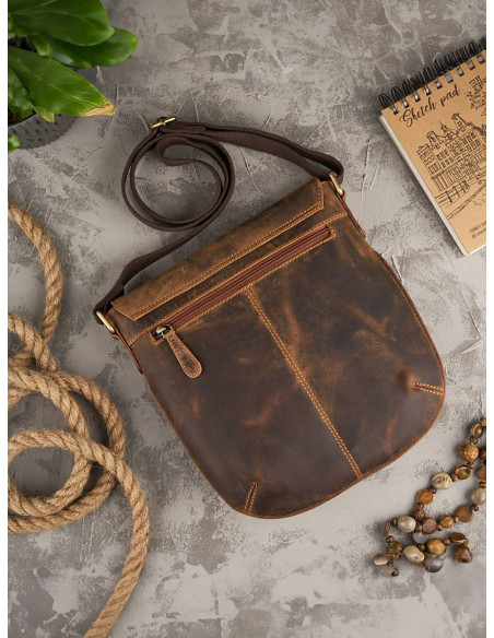  Sac en cuir naturel model 191537 Galanter 