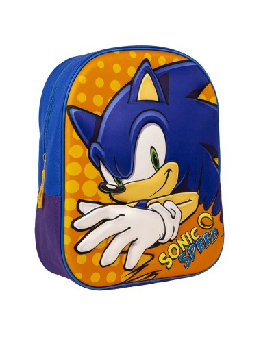 Cartable 3D Sonic Orange Bleu 25 x 31 x 9 cm