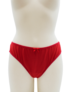 Culotte rouge en dentelle avec nœud en satin - PF09LRED 2