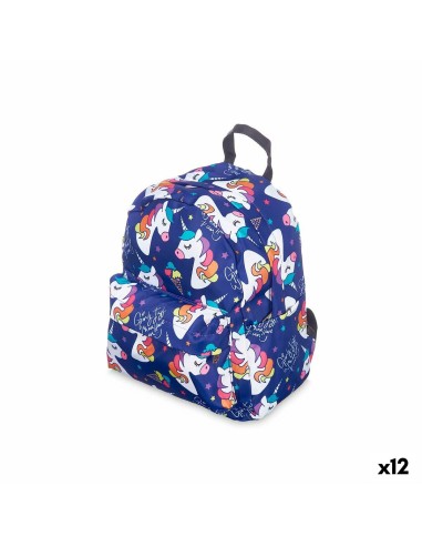 Cartable Licorne Multicouleur 28 x 12 x 22 cm (12 Unités)