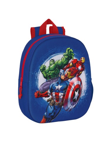 Cartable The Avengers 3D 27 x 33 x 10 cm Blue marine