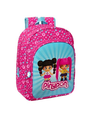 Cartable Pinypon Bleu Rose 26 x 34 x 11 cm