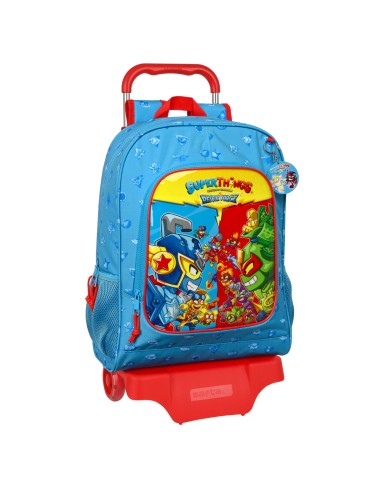 Cartable à roulettes SuperThings Rescue force 32 x 42 x 14 cm Bleu