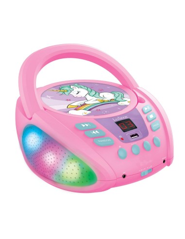 Lecteur CD/MP3 Lexibook Bluetooth Rose Enfant Licorne