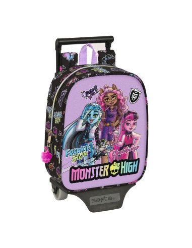 Cartable à roulettes Monster High Creep Noir 22 x 27 x 10 cm