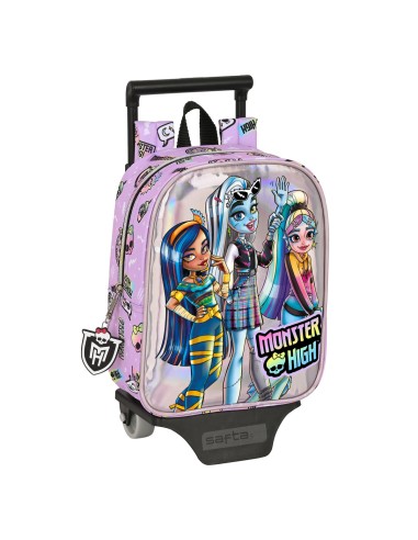 Cartable à roulettes Monster High Best boos Lila 22 x 27 x 10 cm